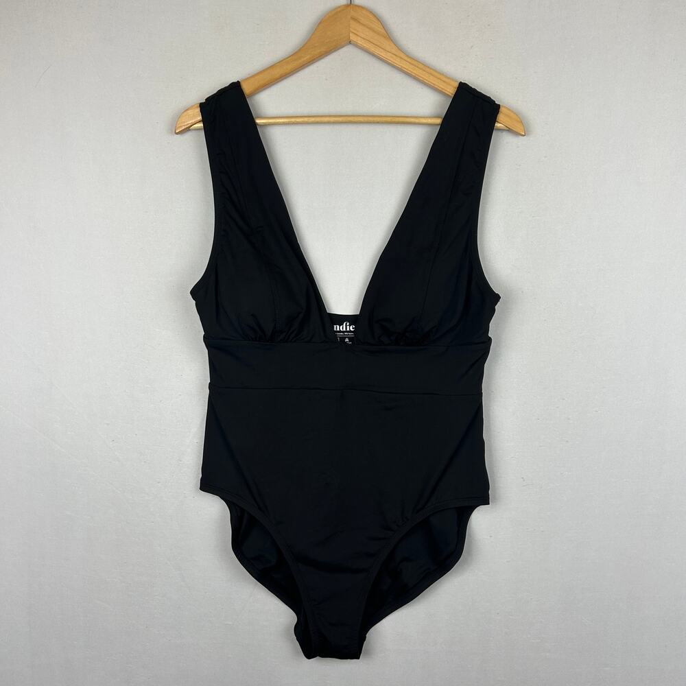 Andie Mykonos Black One Piece Swimsuit Women's Size LT Large Tall